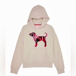 Pink x LoveShackFancy viral Fleece Oversized Hoodie (dog w. bow) GIFT WRAPPED
